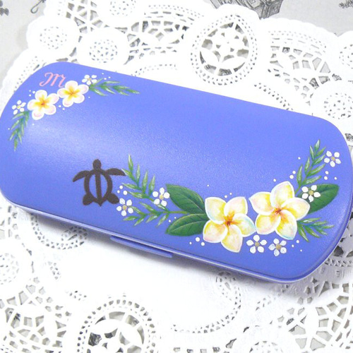 ご予約品❤プルメリアのメガネケース3点（トールペイント） メガネ
