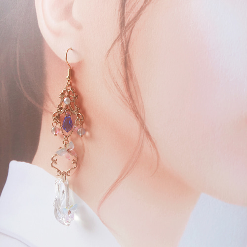 片耳用】シンデレラのガラスの靴ピアス／イヤリング ピアス（フック
