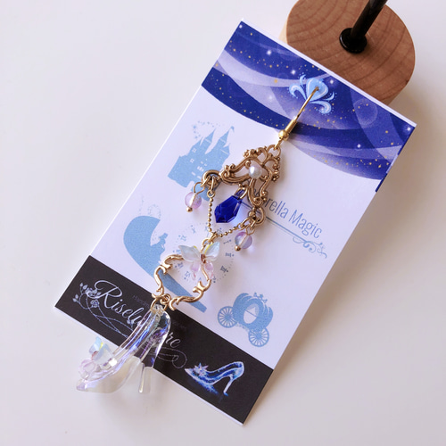 片耳用】シンデレラのガラスの靴ピアス／イヤリング ピアス（フック