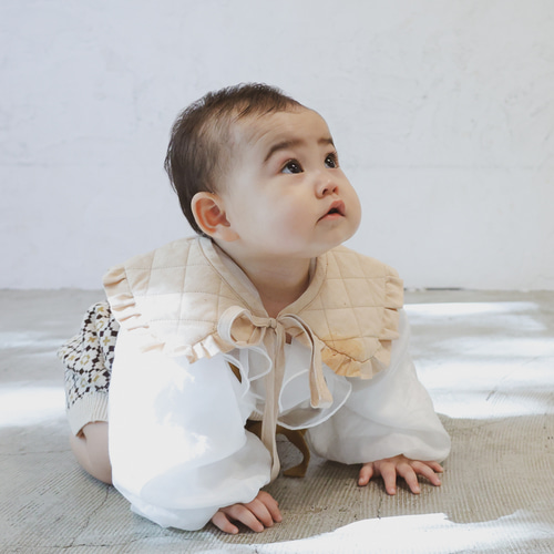 quilting/キルティング》チェック つけ襟 スタイ キッズ 子供服 エコ