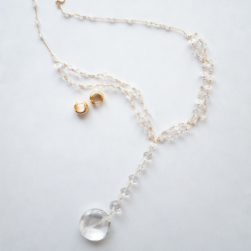 高品質 宝石質 大粒 クリアクォーツ (天然水晶) × ホワイト
