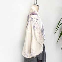 着物リメイク羽織物ストールショールカーディガン羽織物フリーサイズ送料無料フリーサイズ着物リメイクストールNO.1458 4枚目の画像
