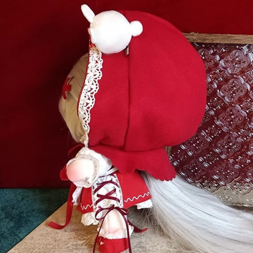 赤ずきんのスーツ 20cmぬいぐるみ用/ 赤いマント/ ぬいぐるみ服