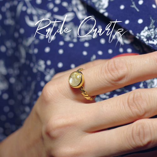 New Arrival☆『ルチルクォーツ』の世界でひとつの天然石リング 