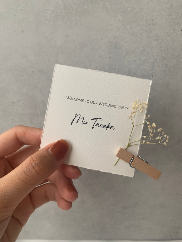 結婚式 スクエア席札 1枚60円 席次表・席札・メニュー表 Appreciate