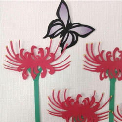 彼岸花　壁飾り　イベント　壁面飾り　季節の花　SHOPmako 5枚目の画像