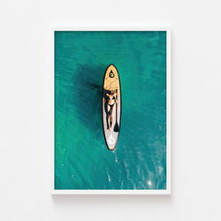 【夏 写真 インテリア雑貨 アートパネル】開放感あふれる ポスター ビーチ 水着 サーフィン モダン 壁掛け 7枚目の画像