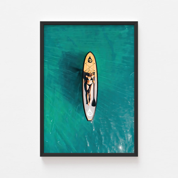 【夏 写真 インテリア雑貨 アートパネル】開放感あふれる ポスター ビーチ 水着 サーフィン モダン 壁掛け 8枚目の画像