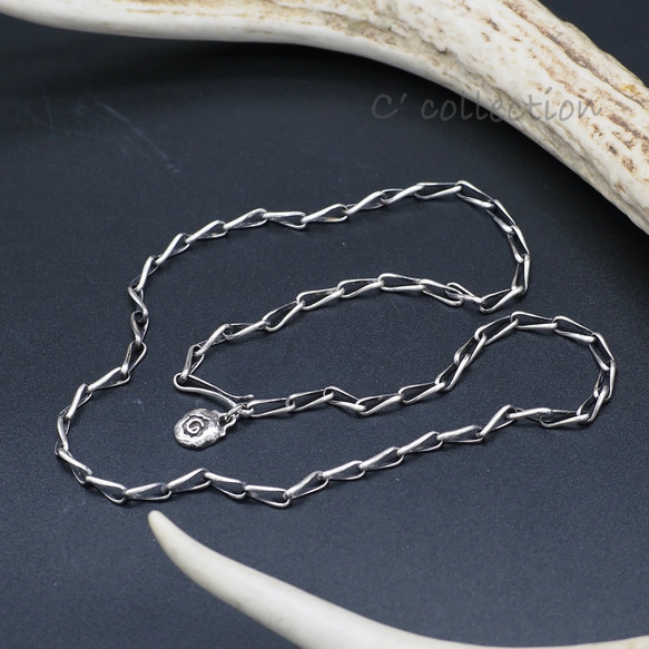 NAVAJO STYLE - Hand Made Silver Chain (CNA Ty-2) ナバホ