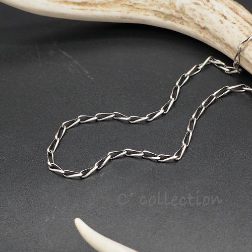 NAVAJO STYLE - Hand Made Silver Chain (CNA Ty-2) ナバホ