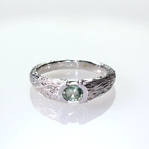 専用です。　Pt900　グリーンサファイア　リング Pt900 リング グリーンサファイア2.878ct メレダイヤ0.013ctの