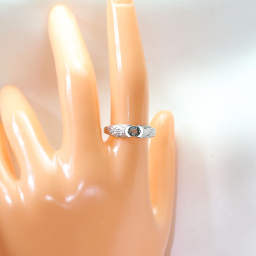 Pt900 グリーンサファイアリング 0.46ct 指輪・リング Atelier