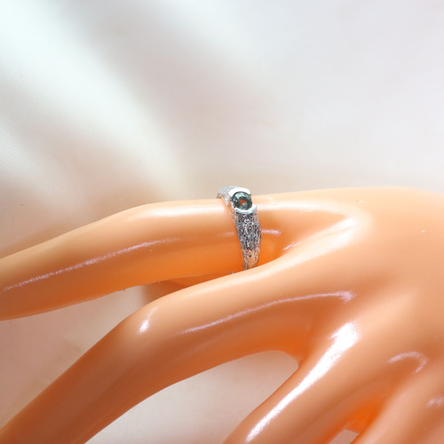 Pt900 グリーンサファイアリング 0.46ct 指輪・リング Atelier