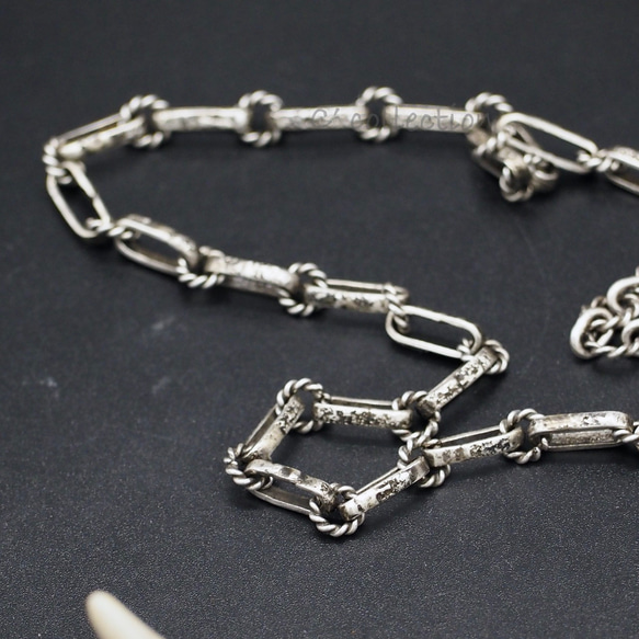 NAVAJＯ STYLE - Hand Made Silver Chain (CNA Ty-3) ナバホチェーン 4枚目の画像