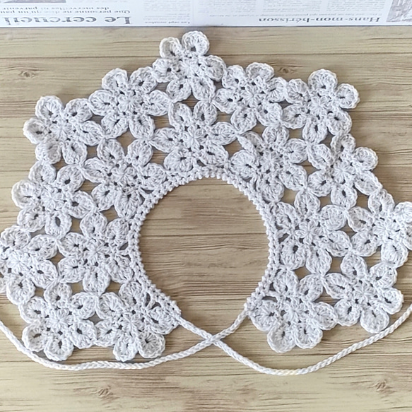 @ OHNO NOKO 花柄 ティペット つけ襟 ビジュー プリーツ スカーフ OHNO NOKO 花柄 ティペット つけ襟 ビジュー プリーツ スカーフ