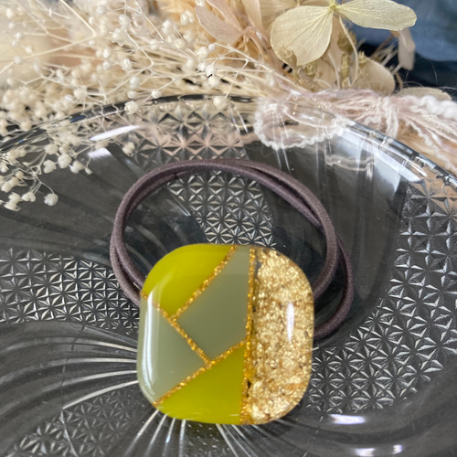 くすみカラー ハンドメイド レジン パステルカラー ヘアアクセサリー