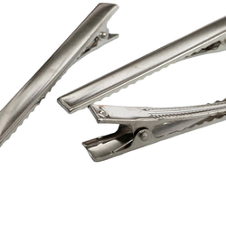 【23個】ヘアクリップ やっとこピン サイズMIX/シルバー　/E-4S[送料無料］ 3枚目の画像