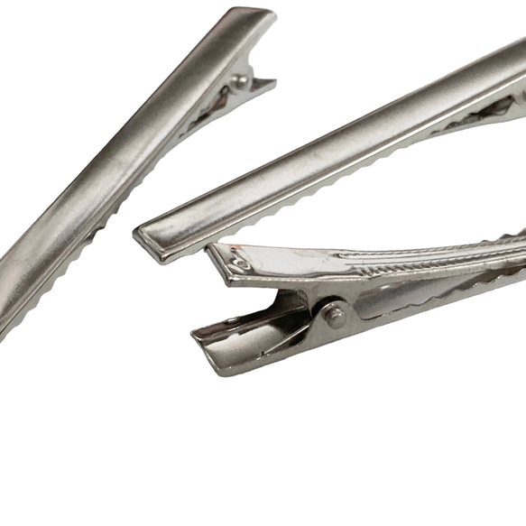 【23個】ヘアクリップ やっとこピン サイズMIX/シルバー　/E-4S[送料無料］ 3枚目の画像