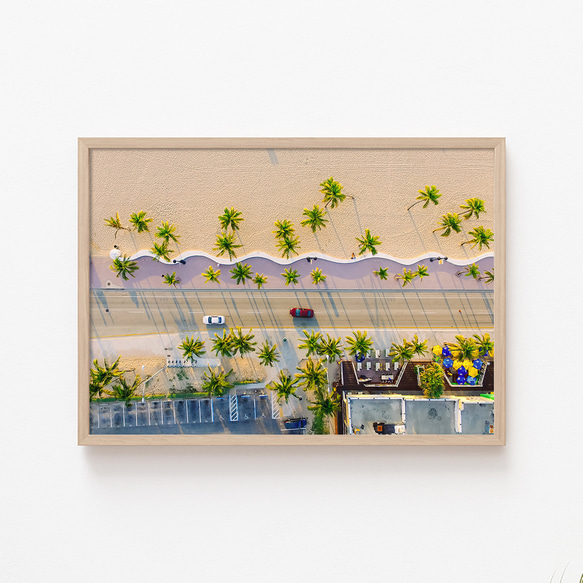 【夏 写真 海 波 インテリアフォト】ポップアート インテリア雑貨 マイアミビーチ ポスター おしゃれ 壁掛け 9枚目の画像