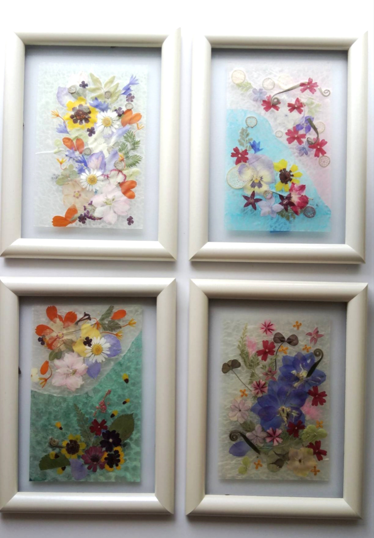 押し花 額縁 中サイズ 4個 新品 中古 押し花 額縁 中サイズ 4個