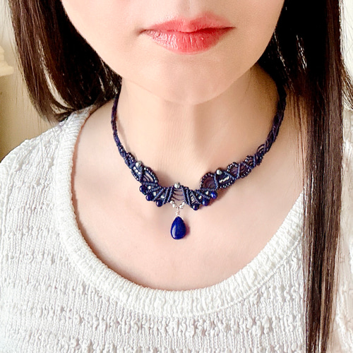 碧鯨の見る夢 ネックレス 【 天然石 】ラピスラズリ ネックレス