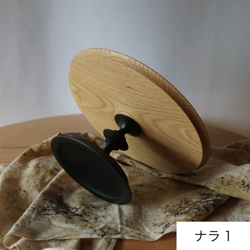 黒脚のコンポート皿 21×10 その他インテリア雑貨 osio craft