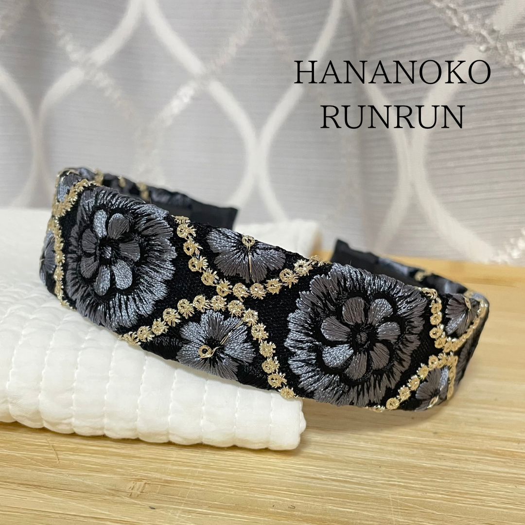 インド刺繍リボン カチューシャ カチューシャ hananokorunrun 通販