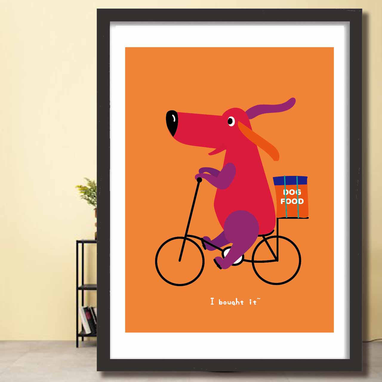 買ってきたよ〜　犬　イラスト　ポスター　A4 A3 A2 A1　アートポスター　アート/sei（新着順）検索　1645 4,970円