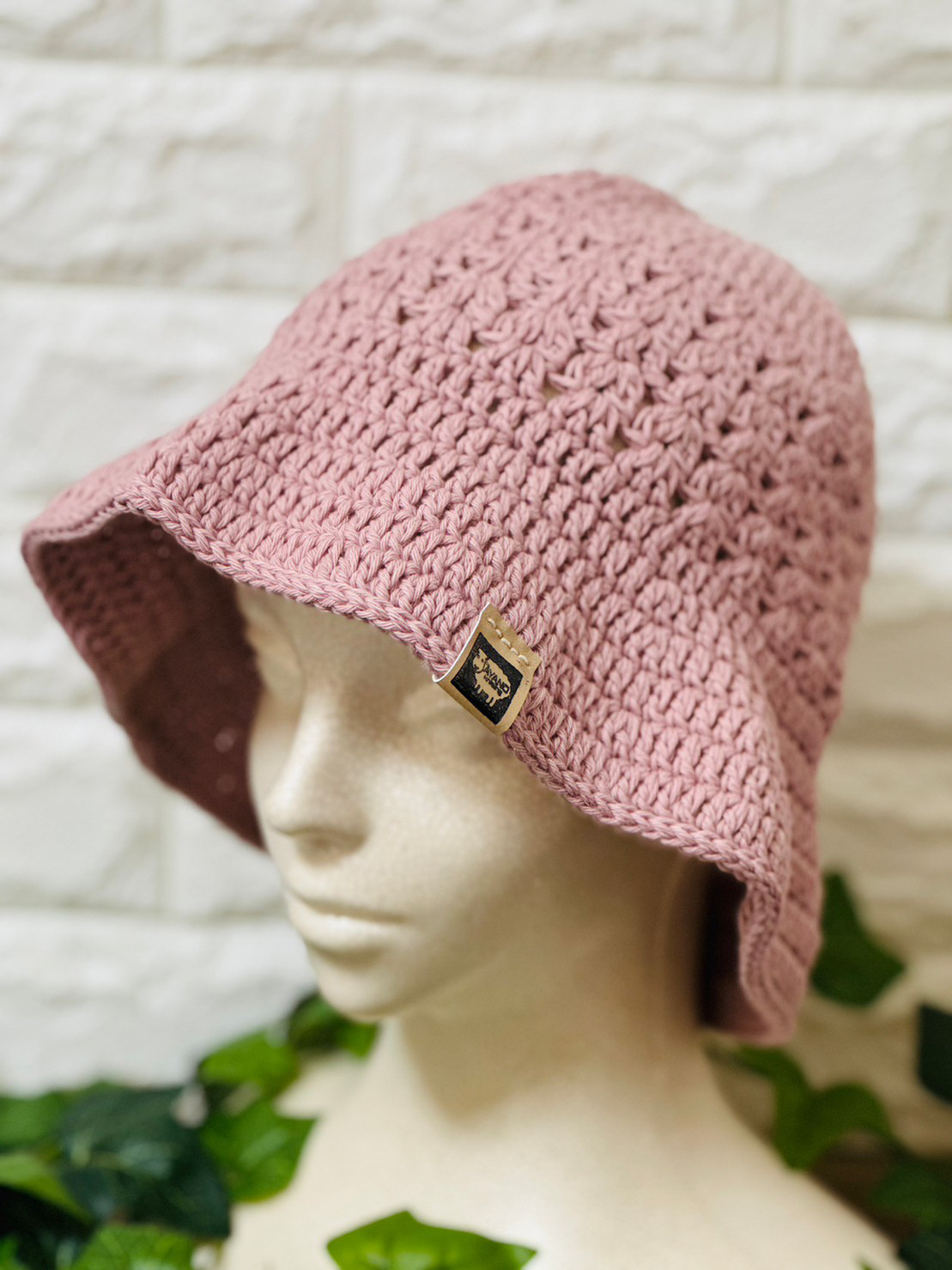 受注製作】UVカット 日除け帽子☆ ニット帽・ビーニー AYANO knitting 