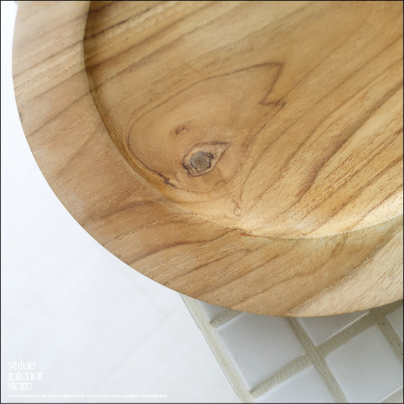 無垢材 丸プレート20cm 取り皿 小皿 パンプレート 木製食器 木の皿 ウッドディッシュ プレート お皿 洋食器 2枚目の画像