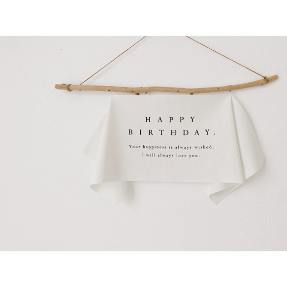 Birthday Tapestry /〈mini〉wide - simple - | バースデー | タペストリー 1枚目の画像