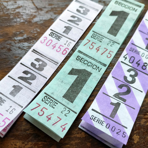 ヴィンテージBUSロールチケット(アルゼンチン)3ロール 紙モノ ①