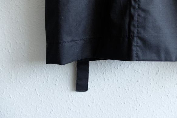 きるもの｜四 JKT｜コットンローン ブラック ［unisex freesize］ JKT｜コットンローン ボタンも裏地もなく