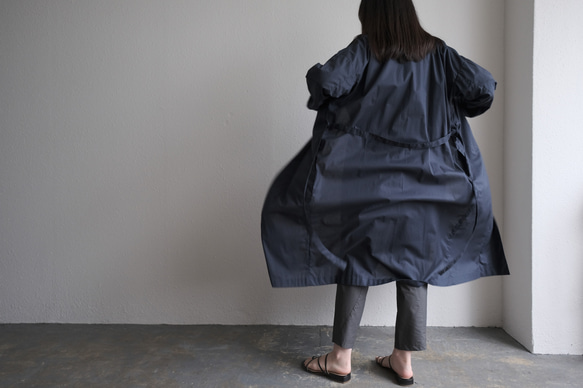 きるもの｜四 JKT｜コットンローン ブラック ［unisex freesize］ JKT｜コットンローン ボタンも裏地もなく