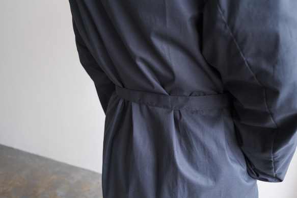 きるもの｜四 JKT｜コットンローン ブラック ［unisex freesize］ JKT｜コットンローン ボタンも裏地もなく