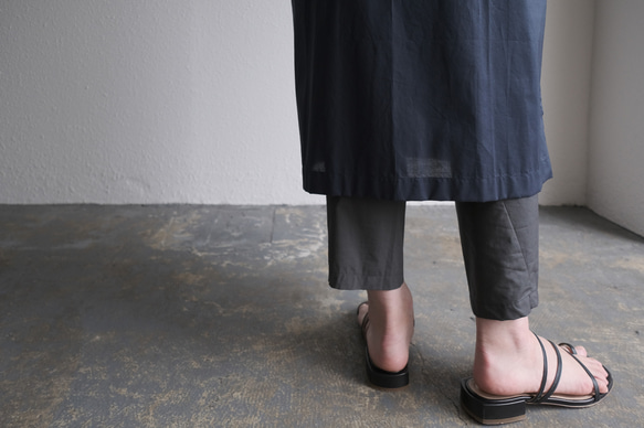 きるもの｜四 JKT｜コットンローン ブラック ［unisex freesize］ JKT｜コットンローン ボタンも裏地もなく