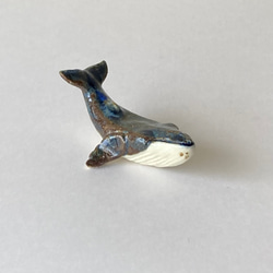 陶器：箸置き：鯨　ザトウクジラ 2枚目の画像