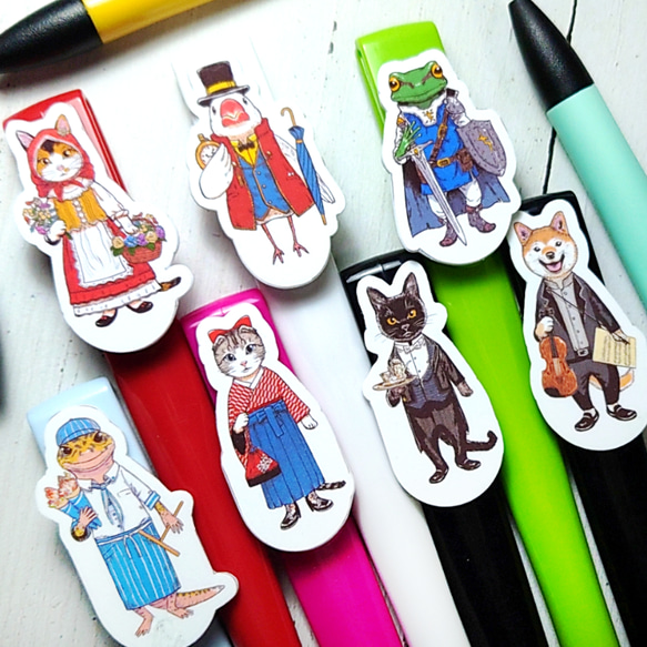 お月さまと黒猫ちゃんカスタムボールペン