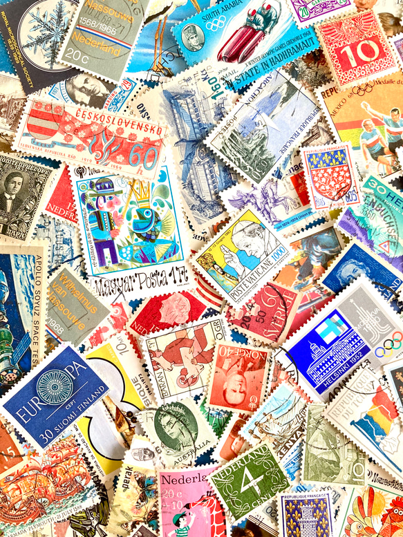 ＊.。海外の美しいヴィンテージ切手.。＊60枚アソートセットF 2枚目の画像