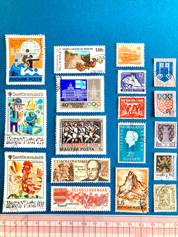 ＊.。海外の美しいヴィンテージ切手.。＊60枚アソートセットF 8枚目の画像