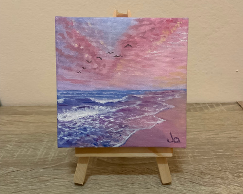 純粋な手描きの手作り油絵Q