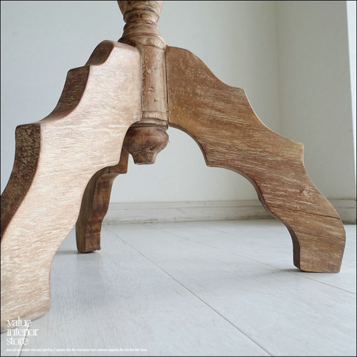 チーク無垢材 ヴィンテージサイドテーブルRound02 アンティーク