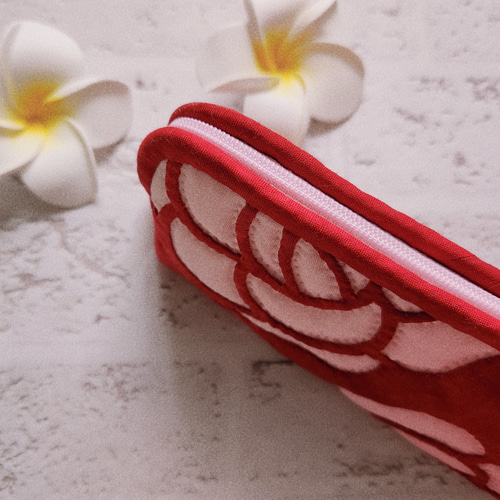 ローズのポーチ＊ステンドグラス ハワイアン キャシー中島 ハワイアン