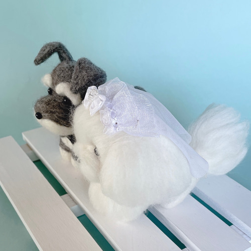 ウェディング ウェルカムドール トイプードル 羊毛フェルト