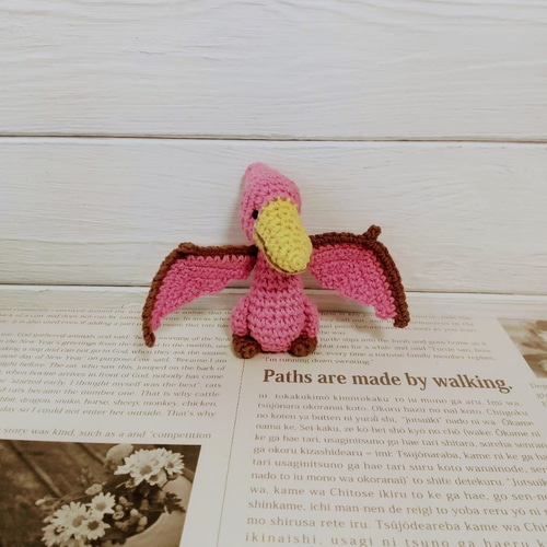 恐竜シリーズ】あみぐるみ プテラノドン あみぐるみ トネリ（Ok-3&Co