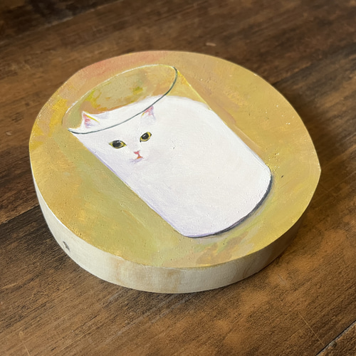 猫は液体 アクリル画 無垢材 絵画 sui sui 通販 16254397