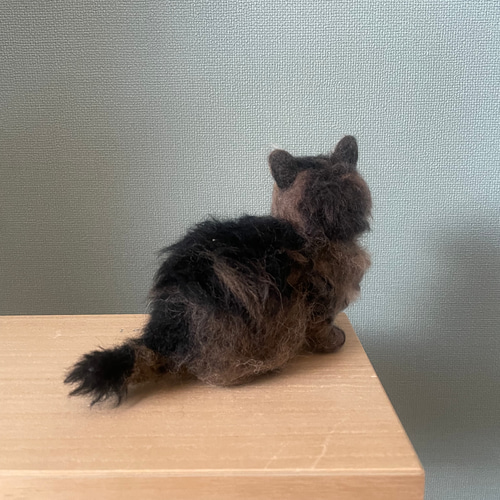 手乗り子猫 キジトラ 羊毛フェルト ぬいぐるみ ねこ 羊毛