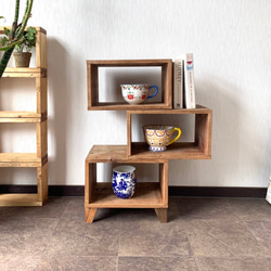 天然木の3段オープンシェルフ 棚・シェルフ・ラック 806BASE 通販