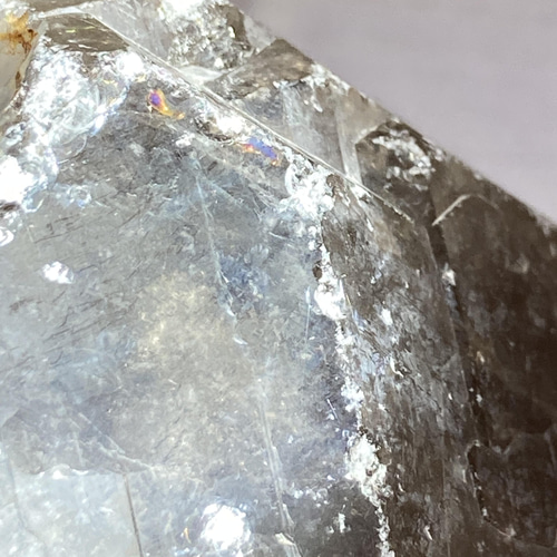 タイチンルチル内包✨虹入り　スモーキー　クォーツ かちわり　ラフストーン　原石 タイチンルチル内包✨虹入りスモーキークォーツ かちわりラフ