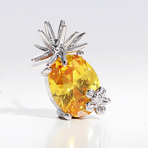 パイナップル イヤリング 925針 ピアス ピアス（その他） ECHO